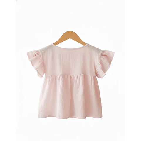 Molde Digital Remera Beba Manga Volado, Pack Talles 1 Al 5