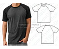 Molde Patron Imprimible Remera Hombre Manga Ranglan S Al Xl