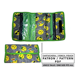 Molde De Costura,patron Cartuchera , Imprimible