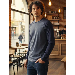 Molde Digital Remera Manga Larga Ranglan Pack 5 Talles!