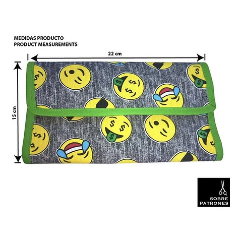 Molde De Costura,patron Cartuchera , Imprimible