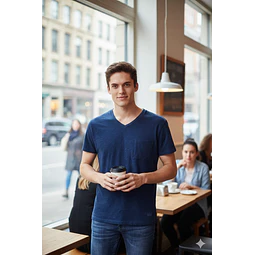 Molde Digital Remera Manga Corta Cuello V Pack 5 Talles!