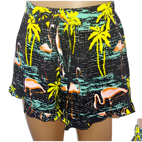 Molde Digital Short Volado Ruedo Patron Pack Talles S Al Xxl