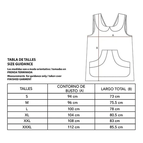 Molde De Costura, Pechera Escolar Adultos, Delantal Simple