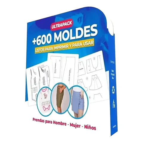600 Moldes Patrones De Ropa Para Mujeres Hombres Y Niños