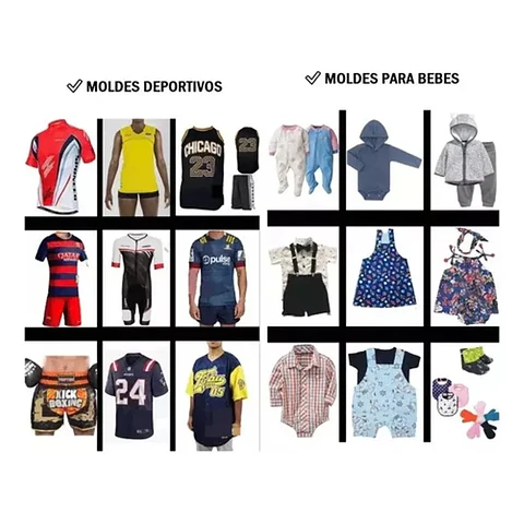 600 Moldes Patrones De Ropa Para Mujeres Hombres Y Niños