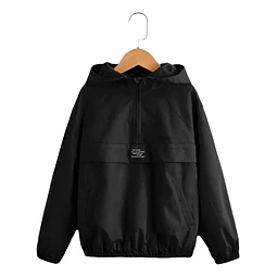 Molde Digital Polerón Cortaviento Ranglan Niños Unisex talles 4 A 16