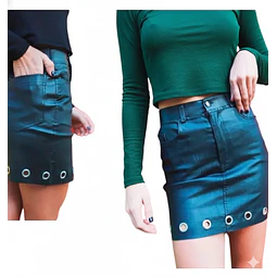 Molde Digital Falda Con canesu  bolsillos Pack Talles S A Xxl