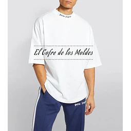 Molde Digital Polera Oversize Ruedo Curvo, Talles Xs Al Xl
