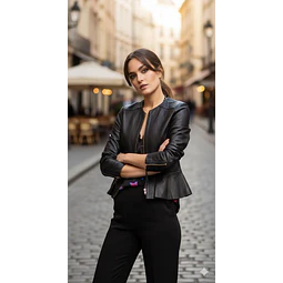 Molde Digital Chaqueta Cuerina Volado Ruedo Pack 5 Talles!