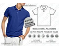 Molde Patron Imprimible Polera Polo Hombre Talles Del Xs Al 3xl