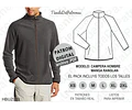 Molde Patron Imprimible Chaqueta Buzo Manga Ranglan Xs Al 2xl