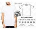 Molde Patrón Imprimible Polera Básica Hombre Del S Al 3xl