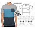Molde Patron Imprimible Polera Hombre Talles Del S Al 2xl