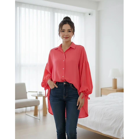 Molde Digital Blusa Camisera Manga Con Lazo, Pack Talles S A Xxl