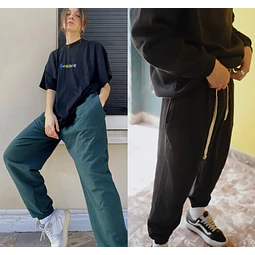 Molde Digital Jogger Unisex Estilo Oversize, Talles S A Xxl