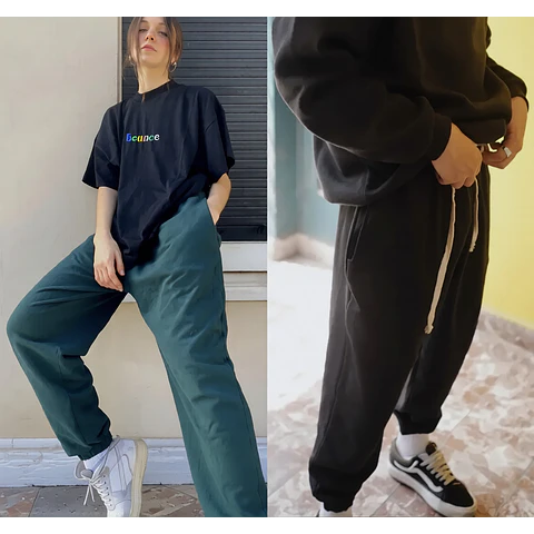 Molde Digital Jogger Unisex Estilo Oversize, Talles S A Xxl