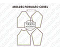 Molde Coreldraw Polera Hombre Ranglan Manga Larga S Al 2xl