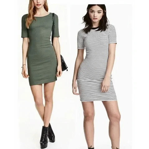 Molde Digital Vestido Corto Cuello Redondo Pack 5 Talles!