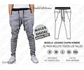 Molde Patron Imprimible Jogging Chupin Hombre Talle S Al 2xl