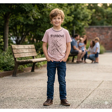 Molde Digital Polera Manga Corta Niños Pack Talles 2 Al 16