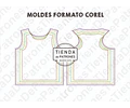 Molde Patrón Coreldraw Musculosa Deportiva Hombre S Al 3xl