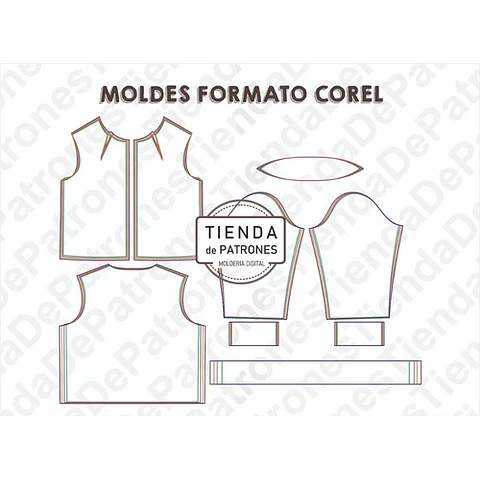 Molde Patron Coreldraw Chaqueta Bomber Jacket Mujer 38 Al 44