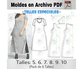 Moldes Patrones Imprimibles Vestido Talle Especial 5 Al 10