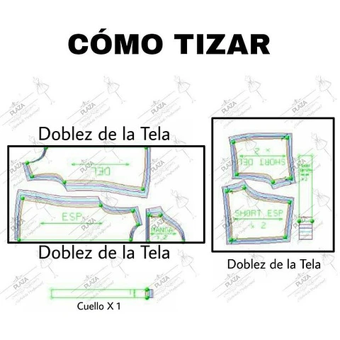 Moldes Patrones Imprimibles Pijama Remera Y Short Xs Al 3xl