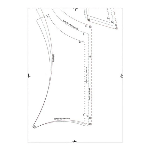 Patrones Moldes Conjunto Lenceria Imprimible 3 talles