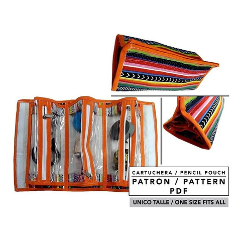 Molde De Costura, Patron Cartuchera - Porta Lápices , Pdf