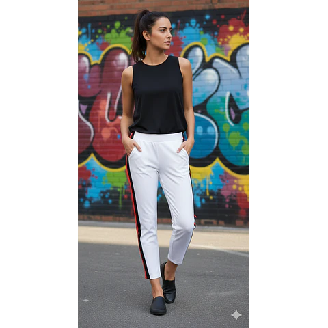 Molde Digital Pantalón Babucha Con franjas Patron Pack Talles S A Xxl