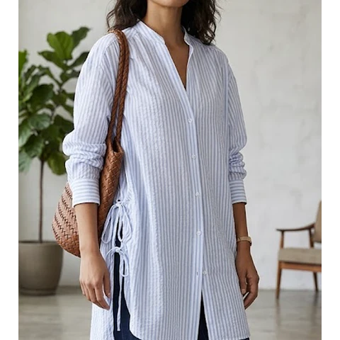 Molde Digital Camisa Extra Large Cuello Mao Con detalles, Pack 5 Talles!