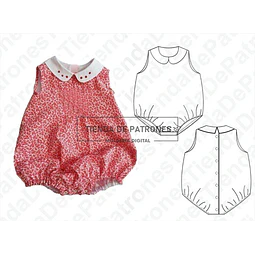 Moldes Patrones Body Ranita Bebes Pack Talles 1/3/4/6/9/12m