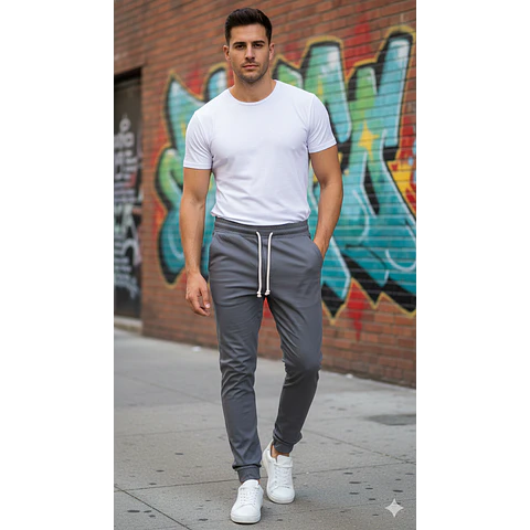 Molde Digital Jogger Para Gabardina Elastizada Pack 5 Talles