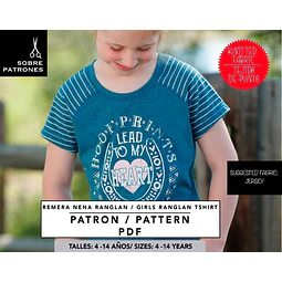 Molde De Costura, Patron Polera Ranglan Mc Nena, Imprimible