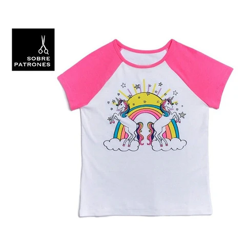 Molde De Costura, Patron Polera Ranglan Mc Nena, Imprimible