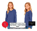 Molde De Costura, Patron Remera Basica Ml Nena , Imprimible