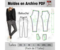 Moldes Patrones Imprimibles Pantalon Babucha Moda Xs Al 3xl