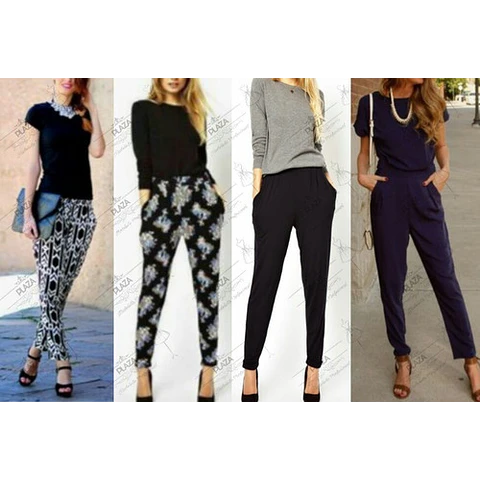 Moldes Patrones Imprimibles Pantalon Babucha Moda Xs Al 3xl
