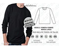 Molde Patron Imprimible Remera Manga Larga Hombre Xs Al 2xl