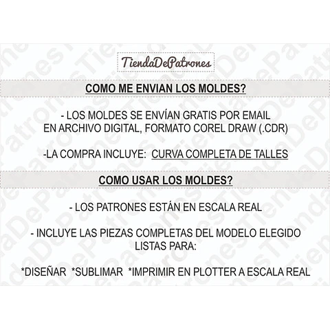 Molde Patron Coreldraw Short Cruzado Mujer Del 36 Al 46