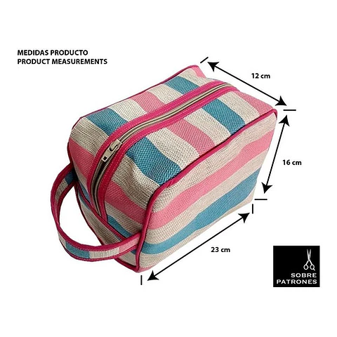 Molde De Costura, Patron Neceser Porta Cosméticos, Pdf