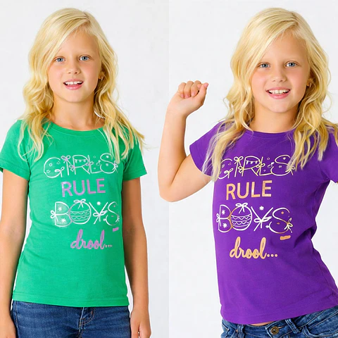 Molde De Costura, Patron Remera Basica Mc Nena , Imprimible