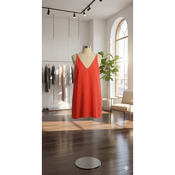 Molde Digital Vestido Evasee Cuello En V Talles S Al Xxl