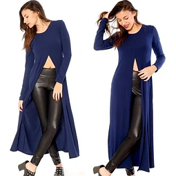 Molde Digital Top Largo Con tajo Central, Pack Talles S A Xxl