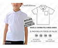 Molde Imprimible Chomba Niños Unisex Talles 10/12/14/16