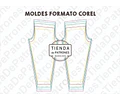 Molde Patron Coreldraw Calza Legging Niñas Talles Del 6 A 14