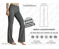 Molde Patron Imprimible Calza Recta Mujer Del Xs Al 2xl