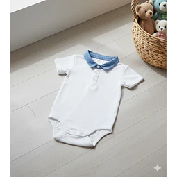 Molde Digital Body Bebe Cuello Camisero, Pack Talles 1 Al 5